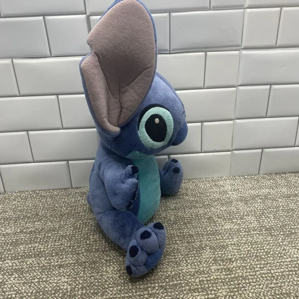 Lilo Stitch Disney Plush 14 Inch Soft‎ Big Ears Blue Cute Collectible
